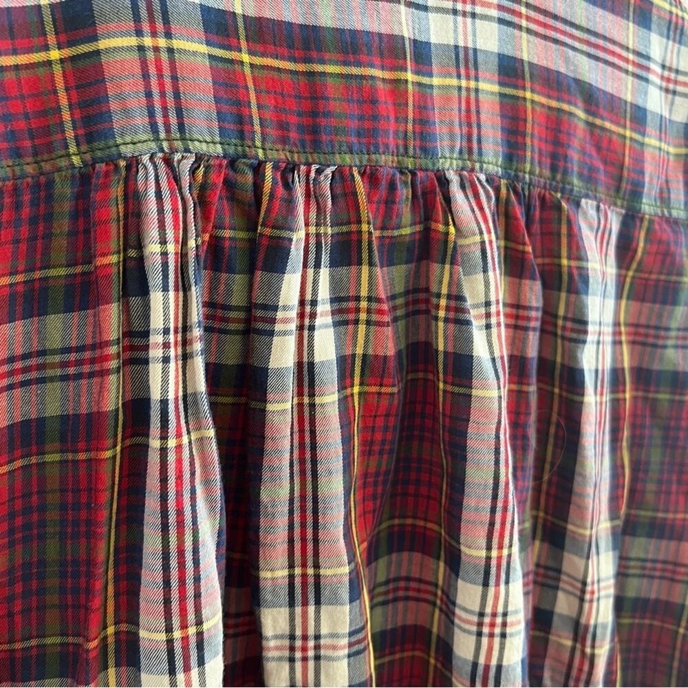Ralph Lauren Utility Denim & Supply Lightweight Plaid Button Front Shirt Large - Picture 5 of 6